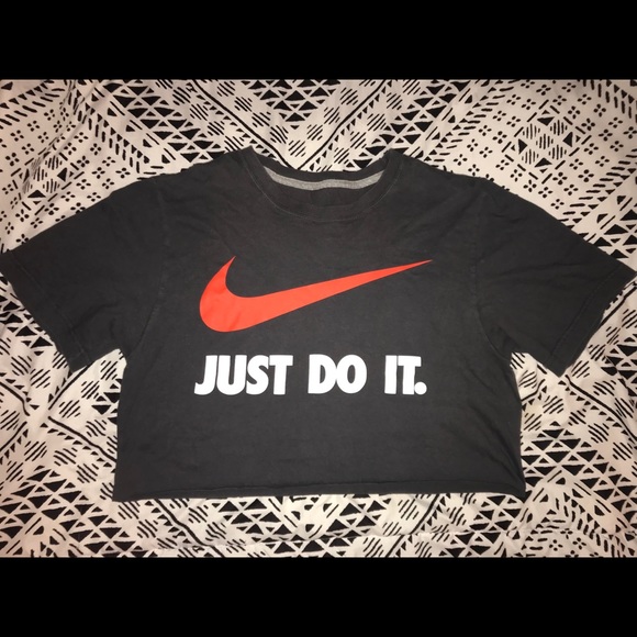 cropped nike just do it